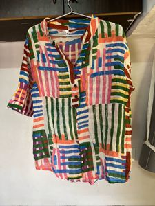 Colorful Patterned Tunic Top