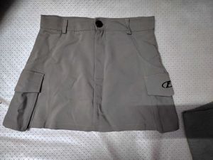 Stylish Grey Cargo Skirt