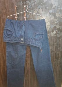 Women Straight Jeans Navy