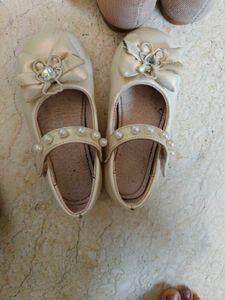 Girls Sparkly &amp; Pearl Embellished Shoes
