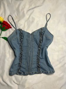Denim Cami Top🩵