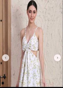 Floral Print Cut-out Mini Dress size  82 cm xs