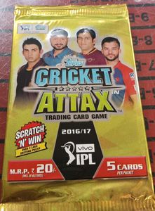 Topps Cricket Attax Trading Cards 2016/17 2packs
