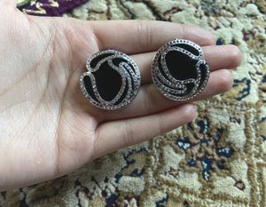 Elegant Black &amp; Silver Jewellery Set