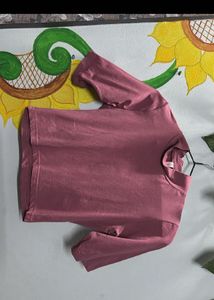 Rose Pink Long Sleeve Top