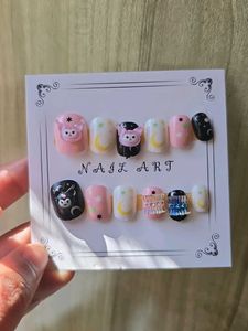 kuromi press on nails