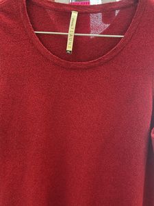 Red Mettalic Top