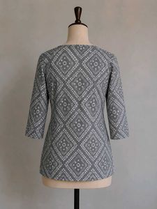 Grey y2k short kurti