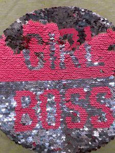 Girls Boss Sequin Sweatshirt