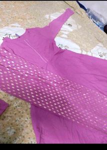 Combo Of Yellow and pink frock  &amp; Dupatta