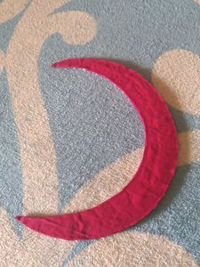 Pearl Embellished Crescent Decor