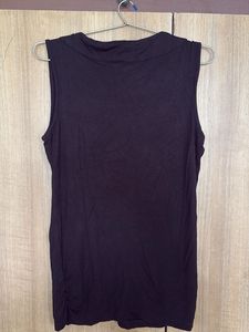 Black Sleeveless Top with Sequins