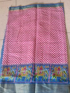 with blouse saree cotton silk new