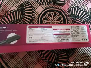 Agaro hair straightening brush