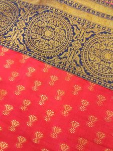 New/Unused Red Silk Saree