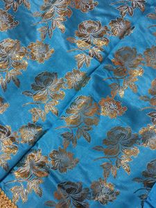 Sky Blue Kurta with Gold Print