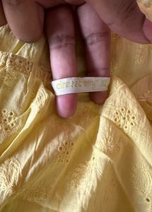 Yellow Eyelet Camisole Top