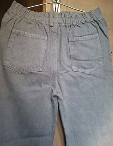 grey straight fit denim jeans