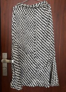 MANGO Monochrome Checkered Ethnic Skirt