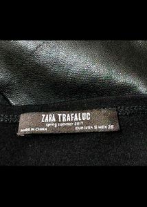 Zara Leather Crop Top with shorts 👍