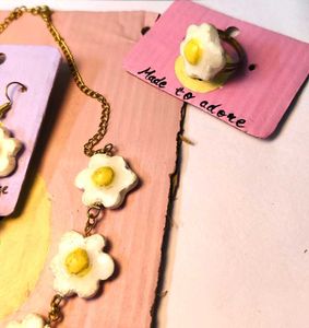 Cute Daisy Flower Jewelry Set
