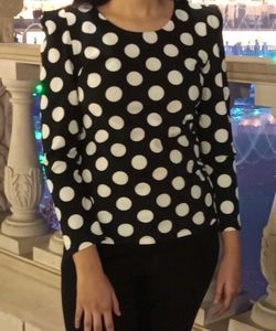 Polka Dot Long Sleeve Top