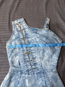 Denim dress for teenage girls 🩵