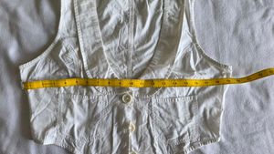 Classic White Vest Top