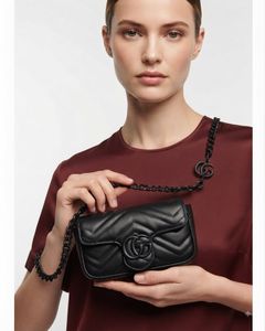 Gucci Marmont Small Shoulder Bag Black