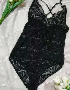 Black Lace Bodysuit -