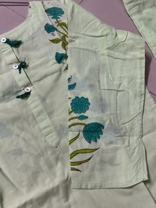 its is floral print kurti set its is osum work its cotton kurti set xxl size
