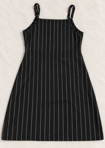 🖤Black Pinstripe Midi Dress ✨