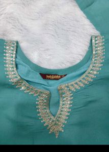Beautiful Teal Kurta Set with dupatta