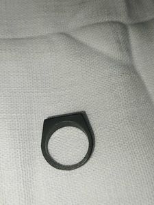 Sleek Black Statement Ring