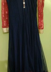 Elegant Blue Anarkali Kurta