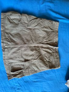 Olive Green Cargo Skirt