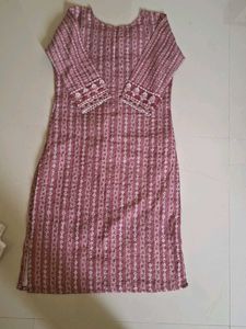 Embroidered Kurti with Pants