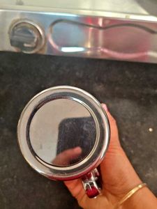 Red Metallic Travel Mug with Handle