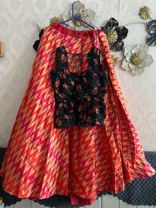 Stunning Red & Pink Lehenga Choli Set
