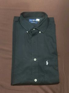 Ralph Lauren Black Button-Down Shirt