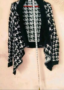 Houndstooth Skirt &amp; Cardigan Set