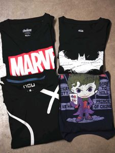 The Souled Store Marvel, DC, T-Shirts ×4