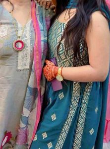 Beautiful Teal Kurta Set with Dupatta