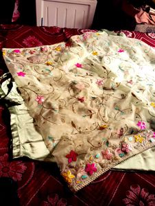 Elegant Gold Embroidered Lehenga Choli