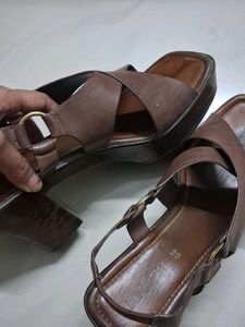 Stylish Brown Women's 4 inch heels