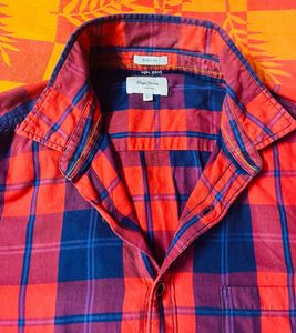 Pepe Jeans Men's Red &amp; Blue Plaid Shirt