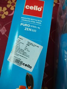 Cello Insulated Water Bottle With Steel Inner
