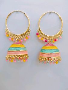 New Trending Multicolour Jhumki For Girls