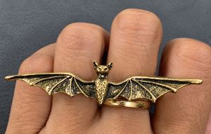 Unique Bat Wing Double Ring