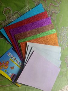 Colorful Glitter Foam Sheets for Crafting